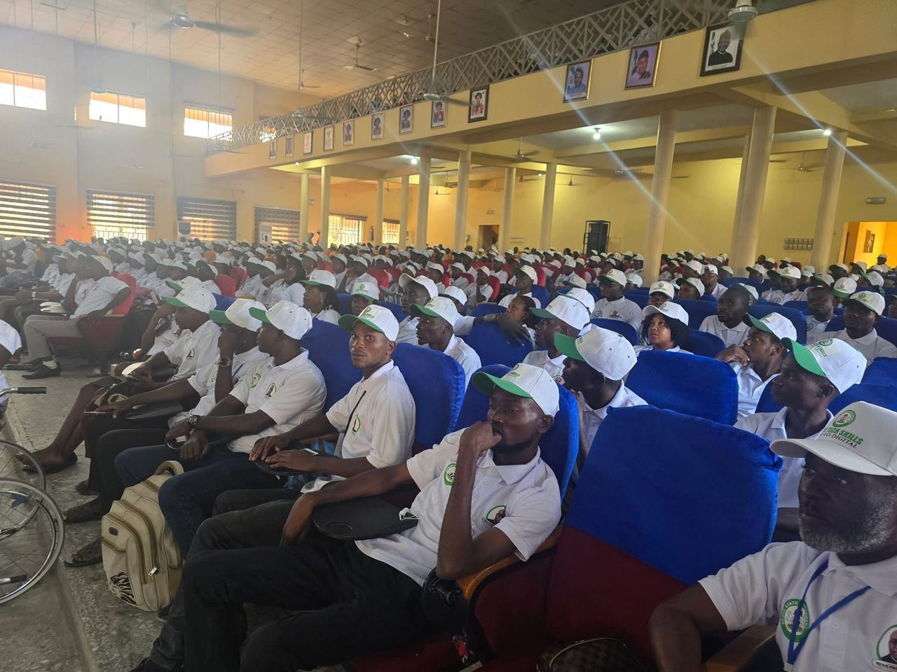 Cohort seated for a training session