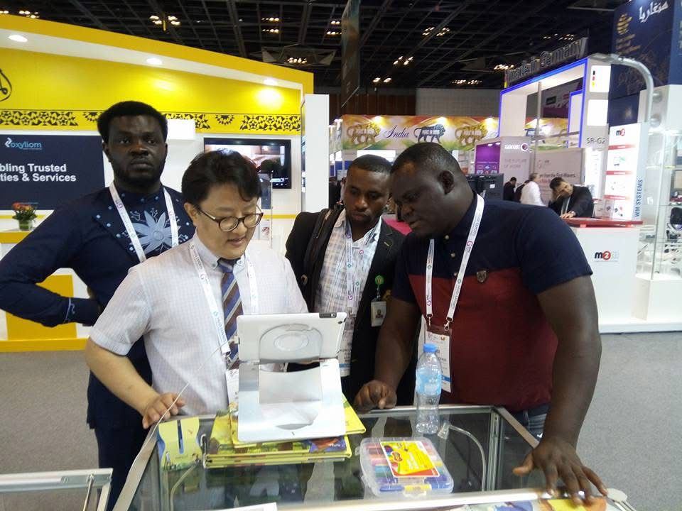 Techbuildaz team at an exhibition booth