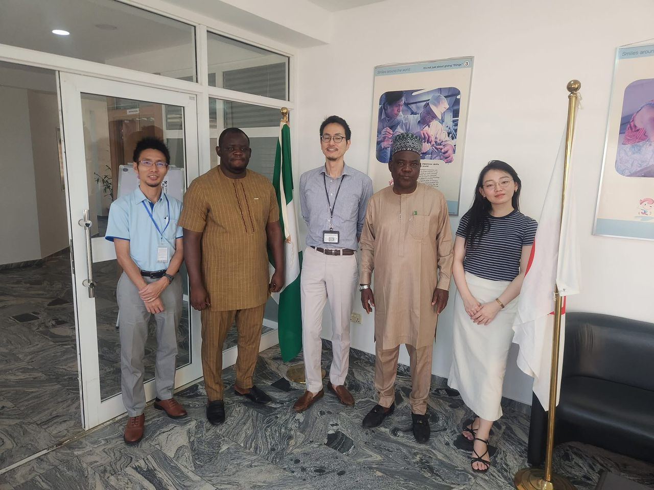 Engr. Udende with JICA delegation