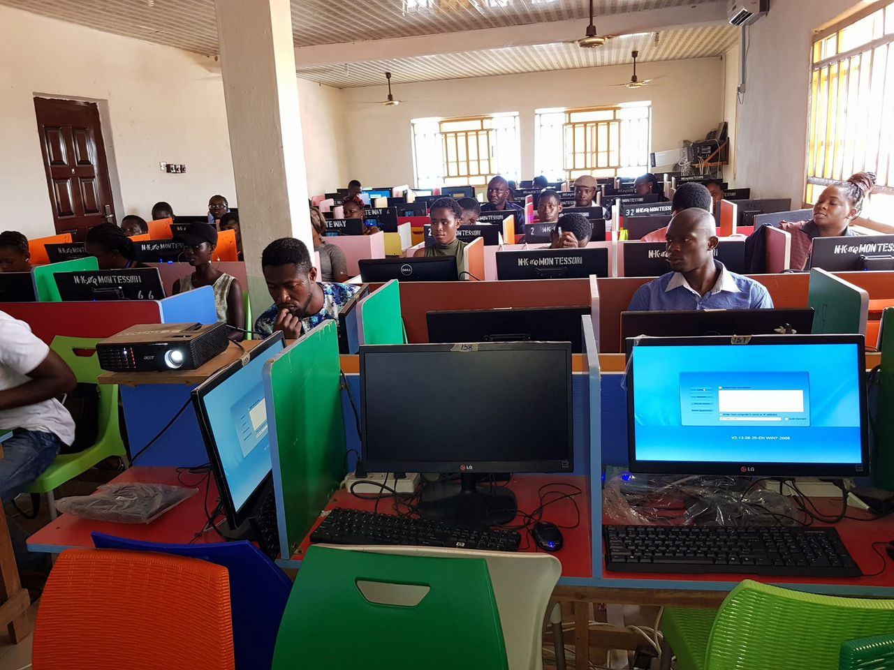 Computer lab used for skills training